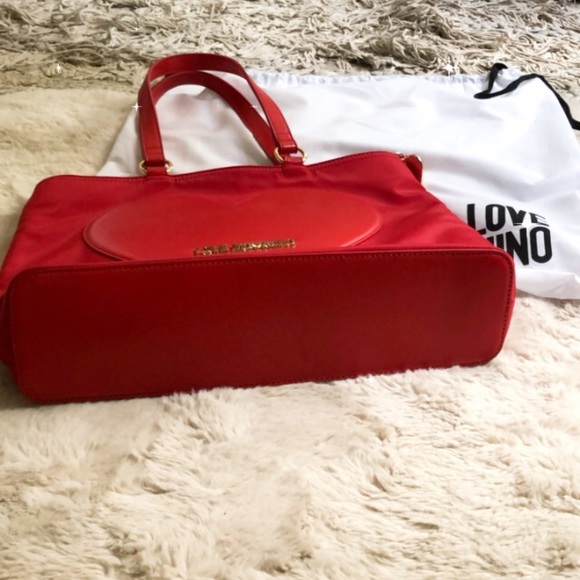 NEW Love Moschino Nylon Large Bag with matching leather (not PU) card holder! - Picture 9 of 14